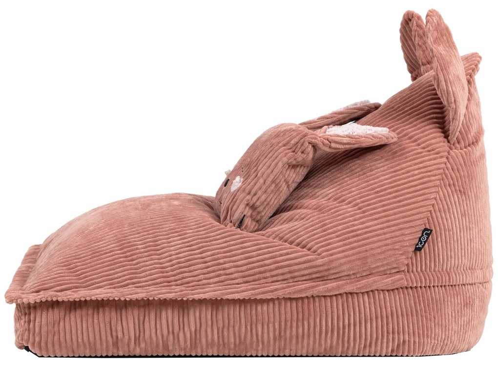 Kinder Zitzak Konijn Lounger & Kussen Set - Roze