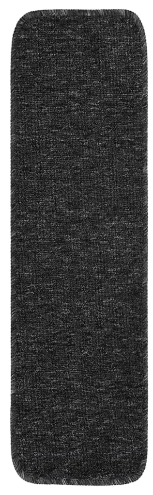 vidaXL Trapmatten 15 st anti-slip rechthoekig 75x20 cm antracietkleur