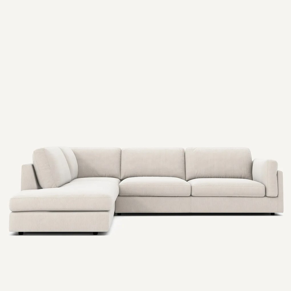 Omvormbare hoekbank, chenille fluweel, CÉSAR