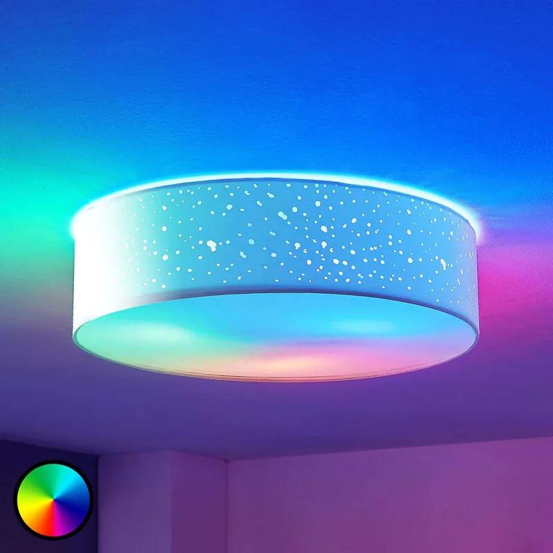 LED RGB plafondlamp Alwine, direct aan het plafond
