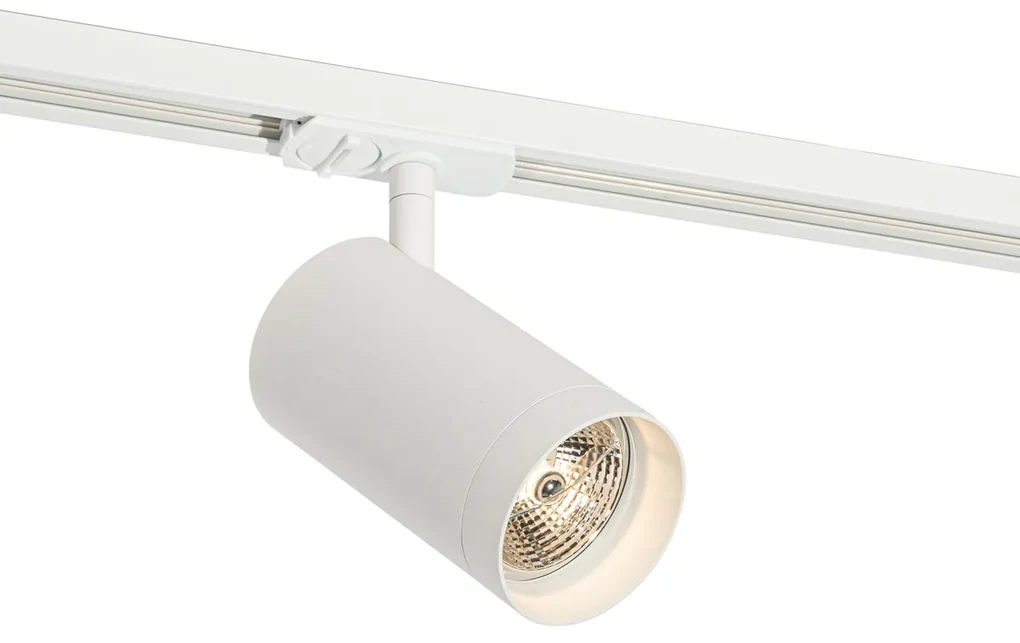 Modern railsysteem met 5 spots wit 1-fase GU10 70mm - Iconic Jeana Luxe ...