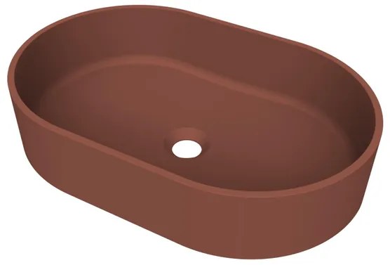 Arcqua Case waskom - ovaal - 55x36cm - mat terracotta WAS759314