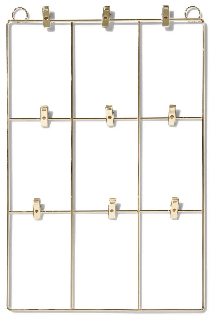 HEMA Instax Fotorek 35x23 Goud 9 Knijpers