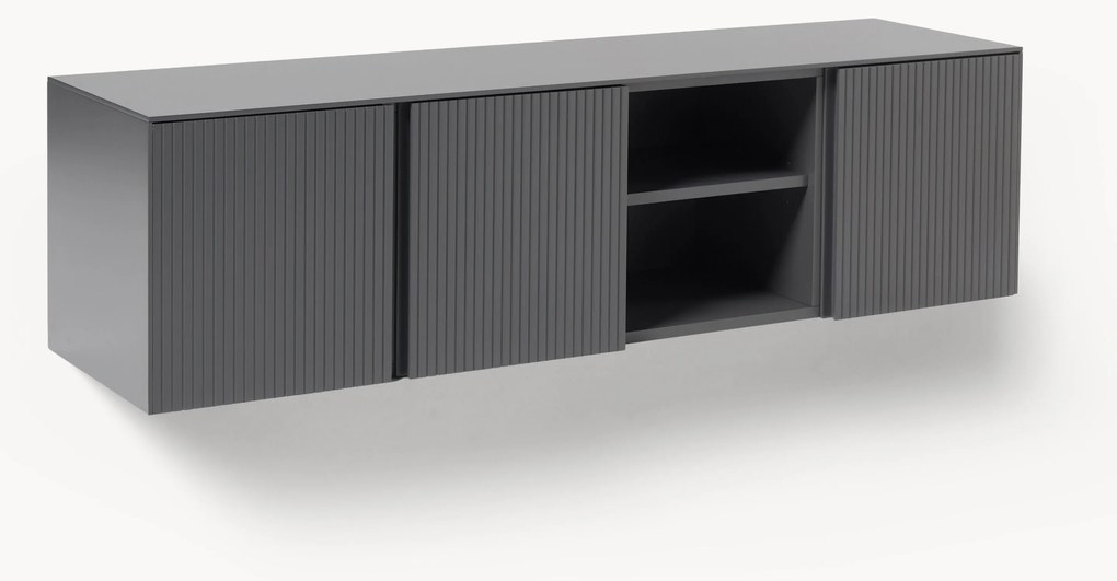 Tv-meubel Shea met geribde voorzijde