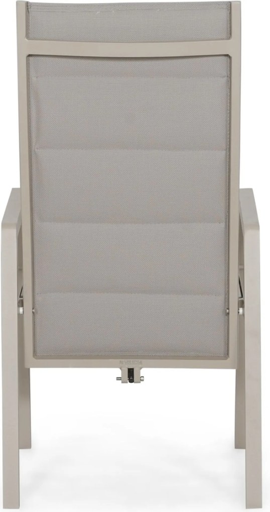 Tuinset 6 personen 205 cm Aluminium Taupe Lifestyle Garden Furniture Essence/Creta