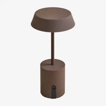 Draadloze Led-buitenlamp Uliana Bruin – Koffie - Sklum