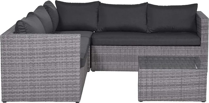 Garden Impressions Lyon loungeset 4-delig - grijs