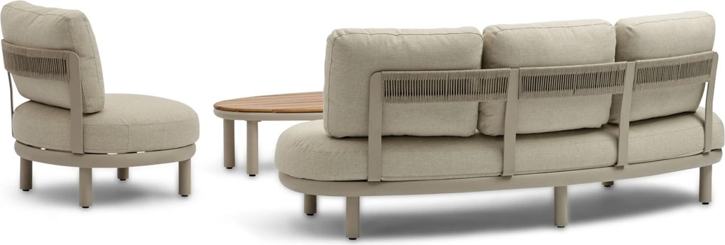 Stoel en Bank Loungeset 5 personen Rope Zand/Beige  Coco Almara
