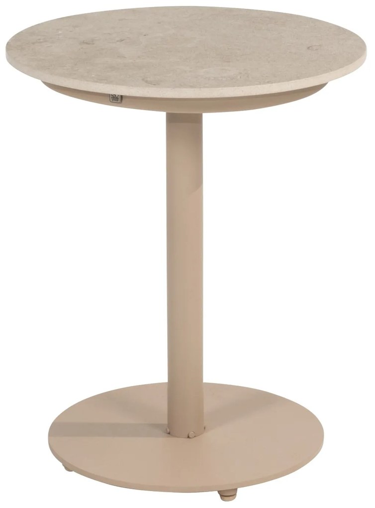 Boaz bijzettafel 45xH55 cm ceramic middenpoot latte 4 Seasons Outdoor