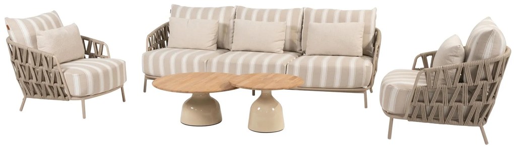 4 Seasons Outdoor Beverly loungeset latte SALE Loungeset   beige weerbestendig
