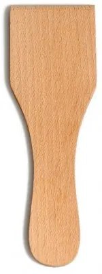 Spateltje recht, beukenhout, 13 cm