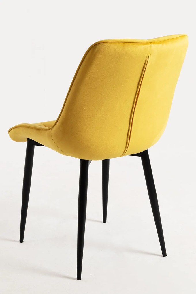 Pack 4 Cade Fluwelen Stoelen