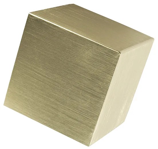 Moderne wandlamp goud met lichteffect - Cube
