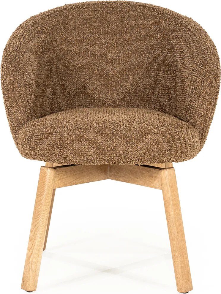 Eleonora Livia Eetstoel Hout Frame Bruin