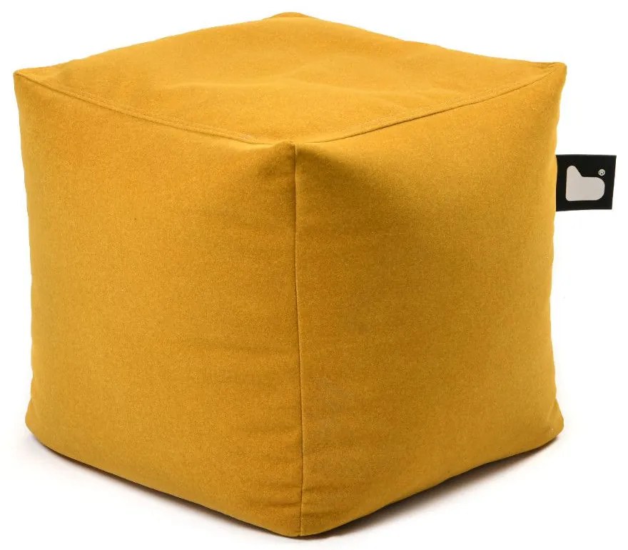 B-Box Poef Indoor Suede - Mustard