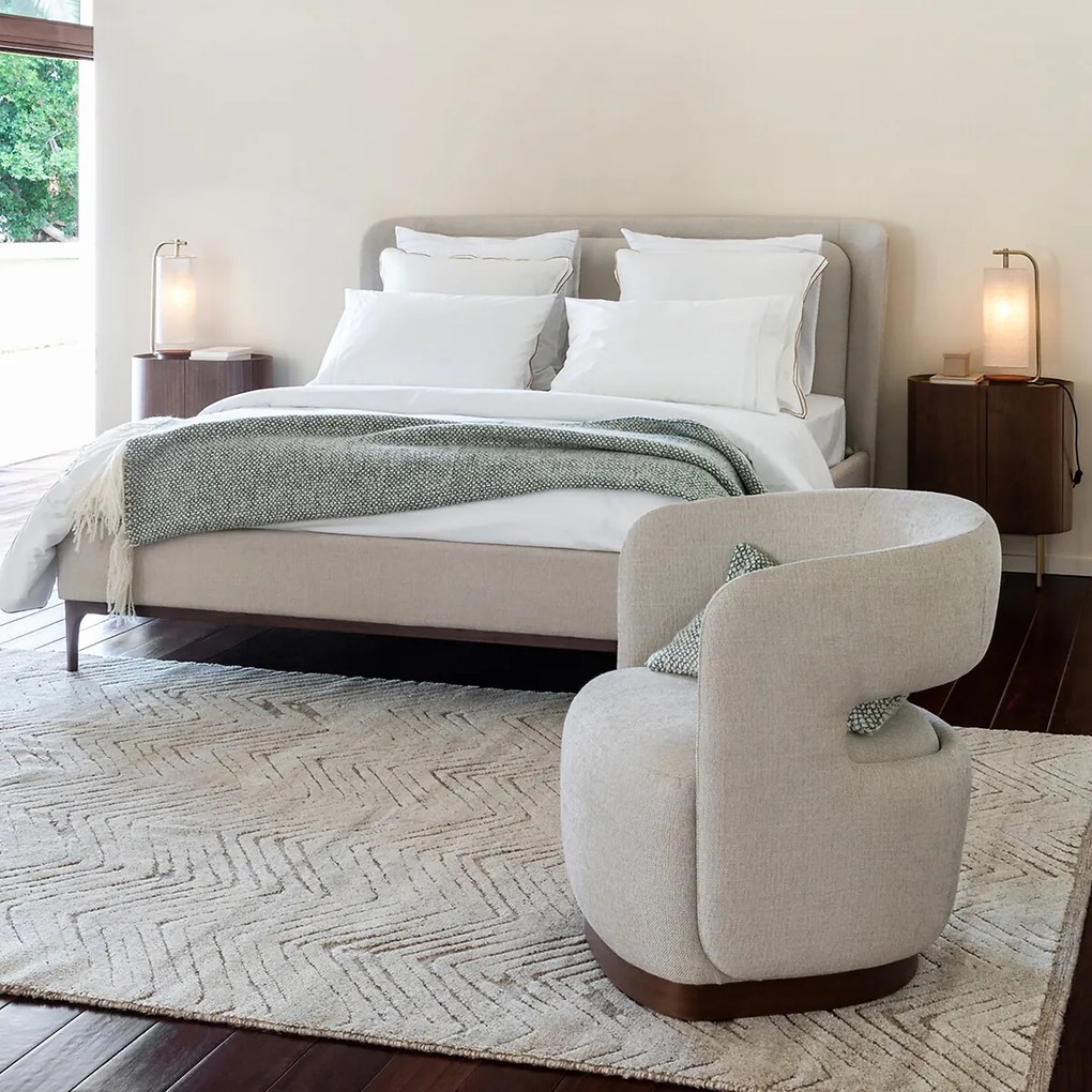 Bed met hoofdbord en lattenbodem, Jabote