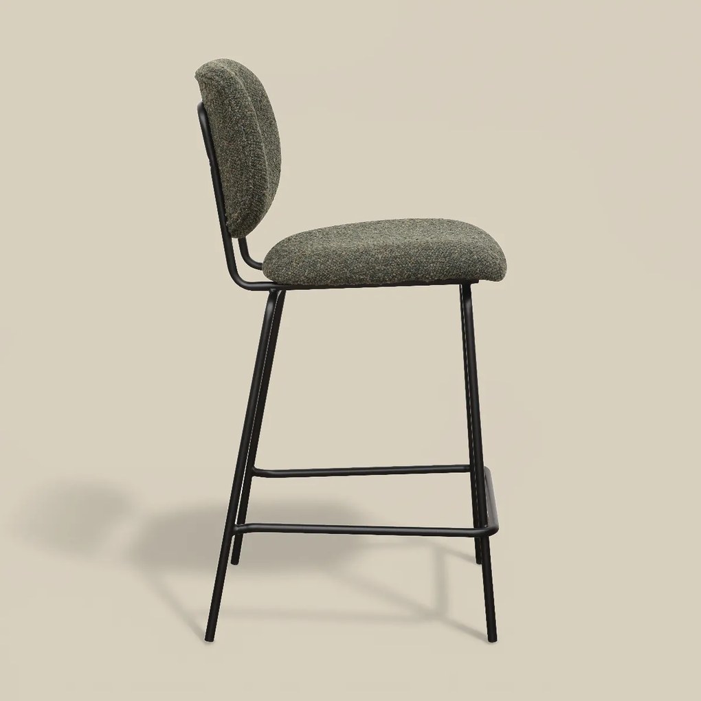 Moderne Barkruk Groen Boucle
