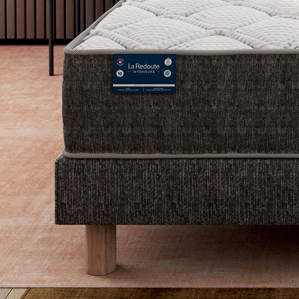 Matras in latex en traagschuim H24 cm