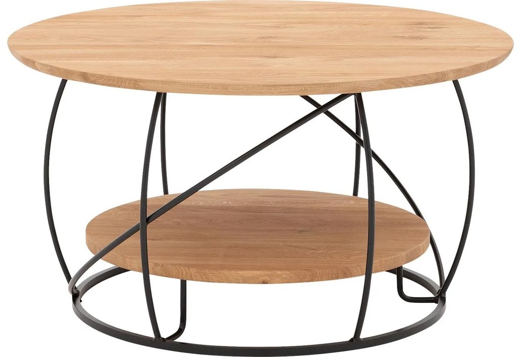 Goossens Salontafel Bellis, Rond 80 cm, 45 cm hoog