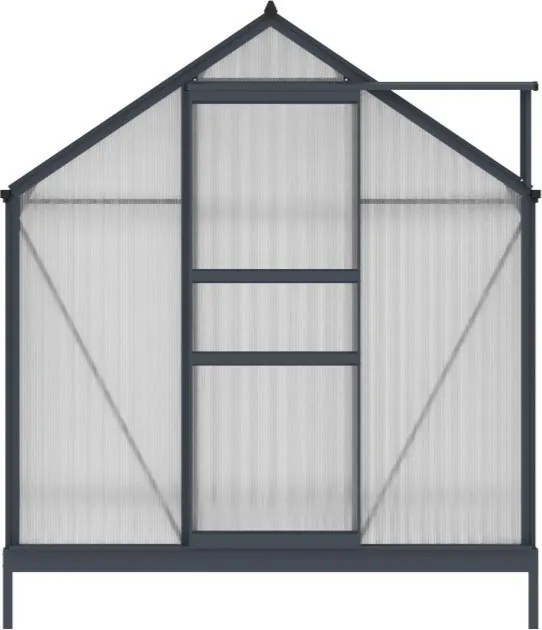 Azalia aluminium serre 1,9 x 1,9 m CoverTech antraciet