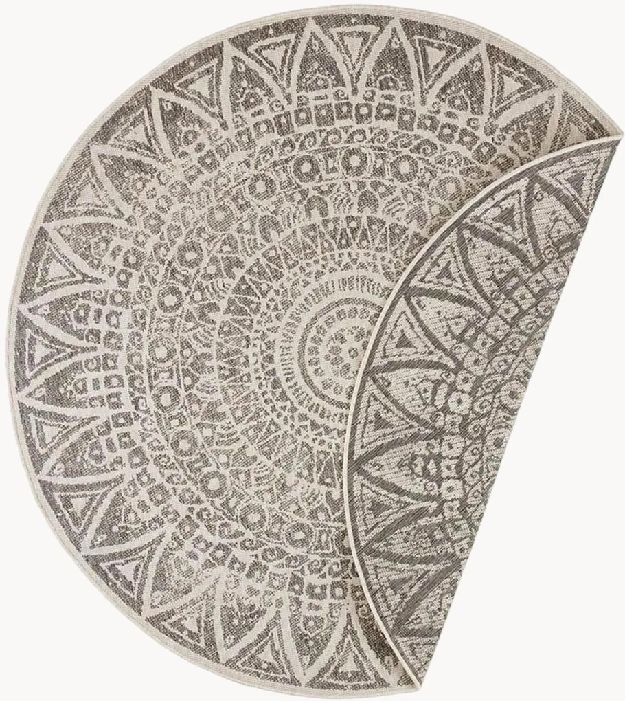 Rond in- & outdoor dubbelzijdig vloerkleed Lilja