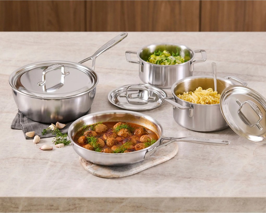 Demeyere 5-Plus Potten- en pannenset, 4-delig - 5-Plus - Demeyere