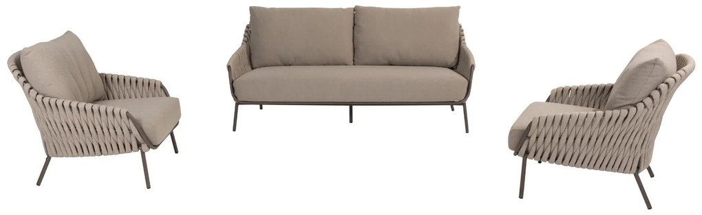 4 Seasons Outdoor Montera sofa loungeset terre SALE Loungebank bruin weerbestendig