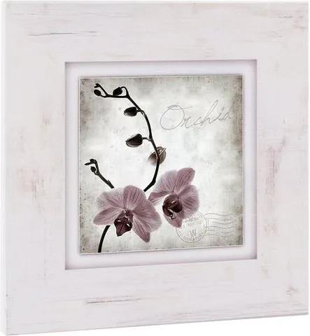 HOME AFFAIRE artprint op hout »Orchidee«, 40x40 cm