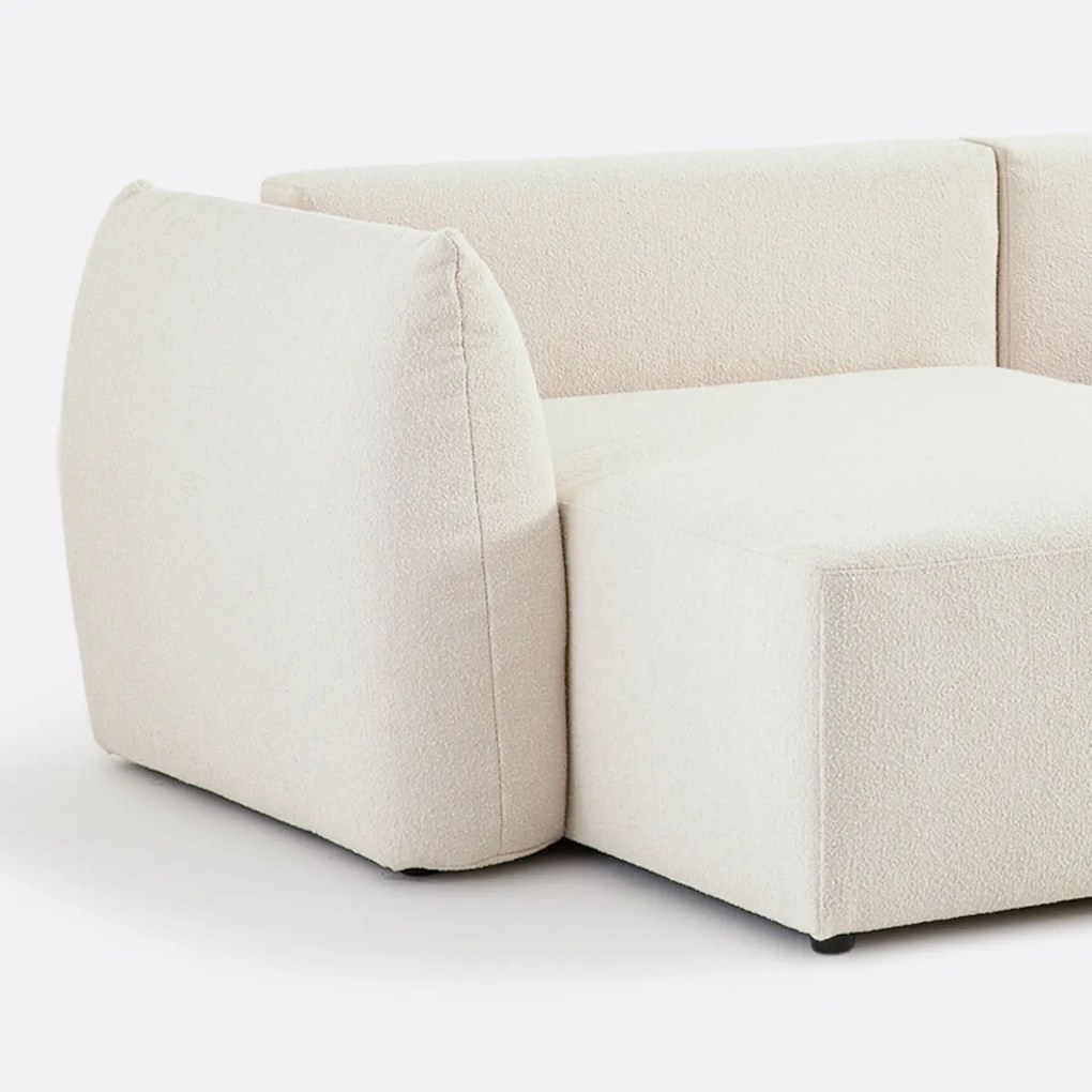 Ombouwbare hoekbank met koffer, fijne badstof, Edith