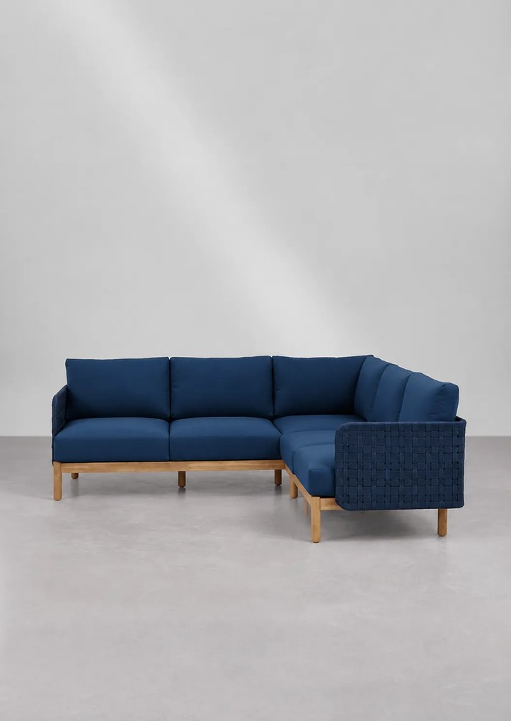 The Outsider Hoek Loungeset - Kolbe - Acacia/Rope - Navy Blue - The Outsider