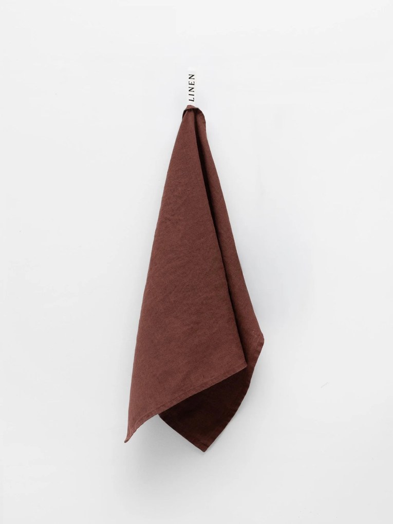 Linnen theedoek Chocolate