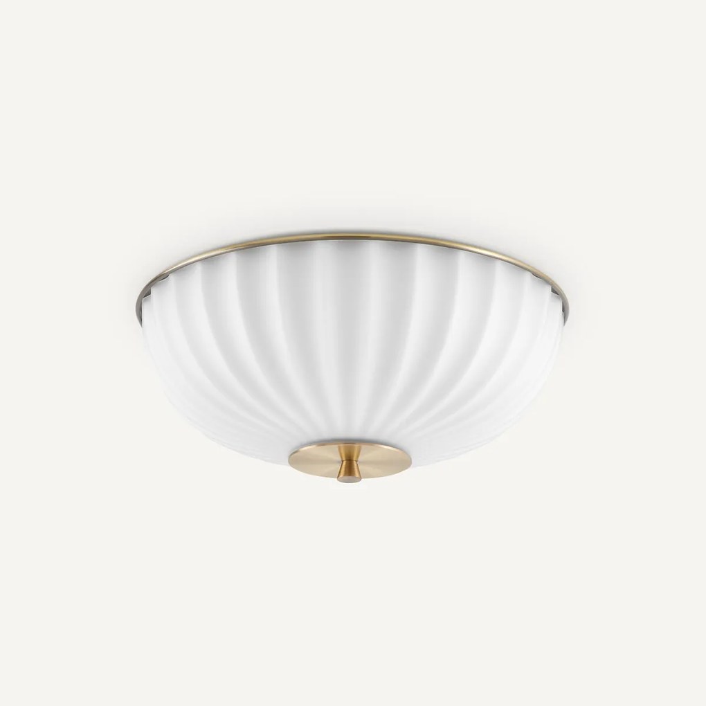 Opaline plafondlamp, Canelé
