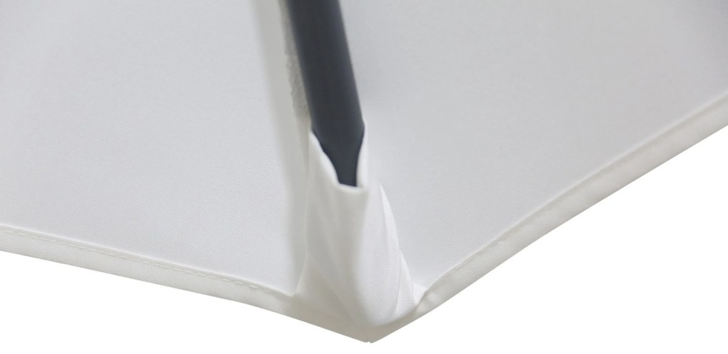Camello Valerio Stokparasol M (excl. Voet) Aluminium Wit