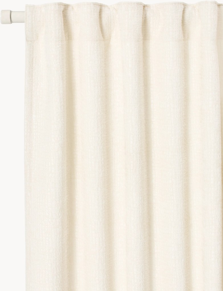 Ondoorzichtig multi-band gordijnen Karlin, 2-delig, B 135 cm