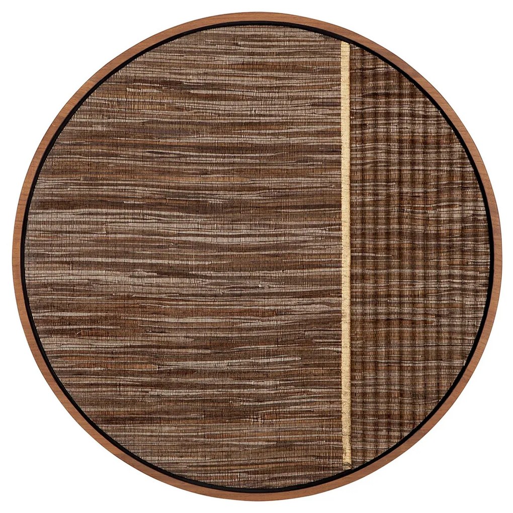 Must Living Contemporary Gold Rond Wandpaneel Bruin Met Goud Small