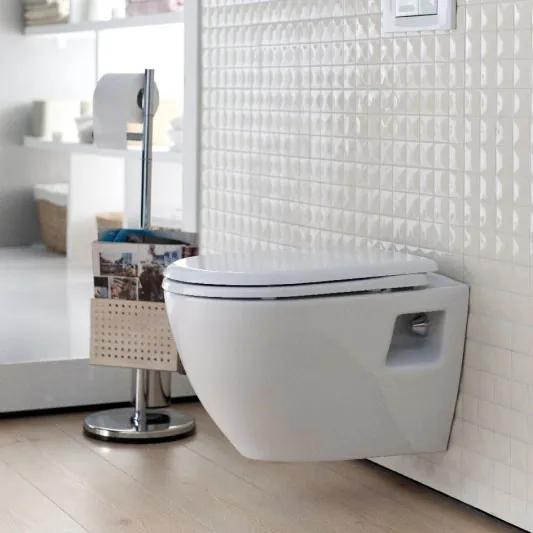 Toiletpot Hangend DC00325 49,5x35,5x33,5cm Wandcloset Keramiek Diepspoel Nano Coating EasyClean Glans Wit