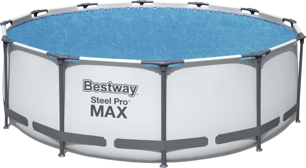 Bestway drijvende solar cover/afdekzeil - rond - Diameter 356 cm