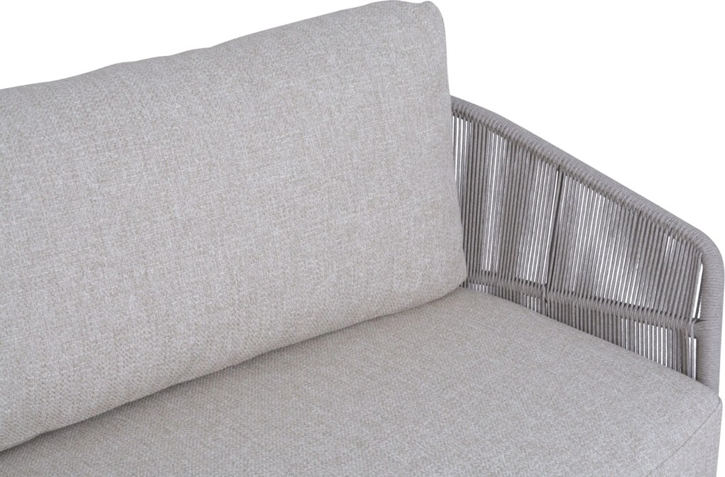 Stoel en Bank Loungeset 5 personen Rope Grijs  4 Seasons Outdoor Florence