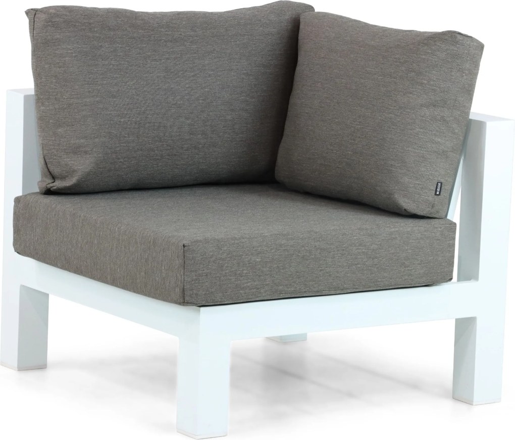 Hoek loungeset 6 personen Aluminium Wit Lifestyle Garden Furniture Luca