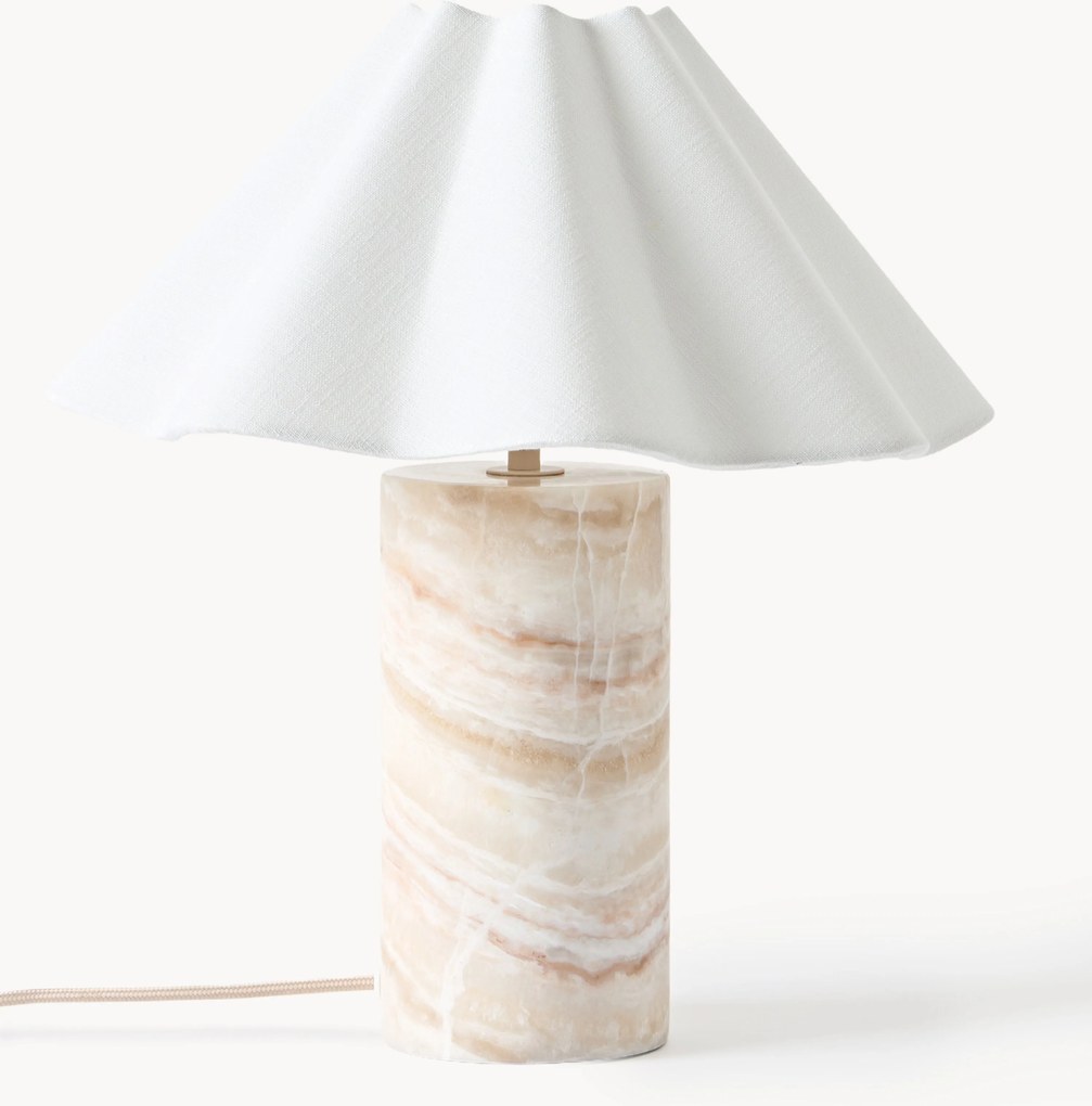 Dimbare LED tafellamp Arya met marmeren voet