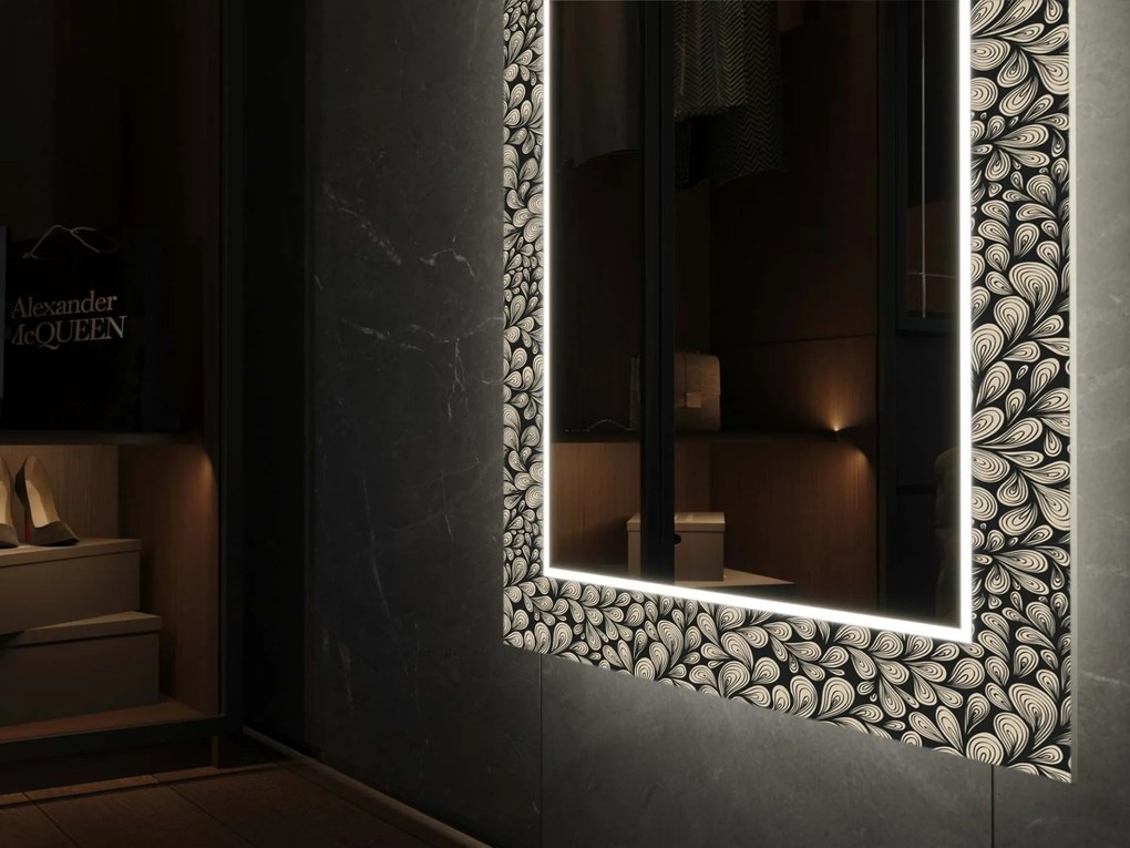 LED spiegel met decor D9