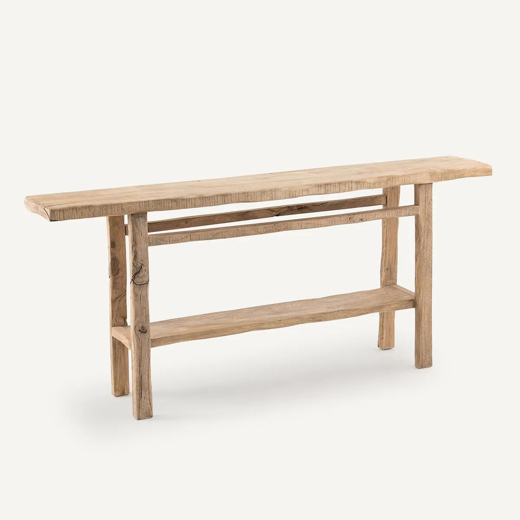 Wandtafel XL in gerecycleerd massief iepenhout, Sumiko