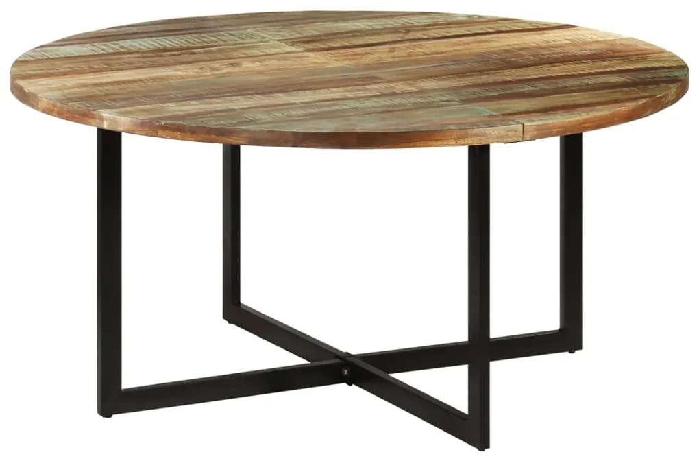 vidaXL Eettafel 150x75 cm massief gerecycled hout