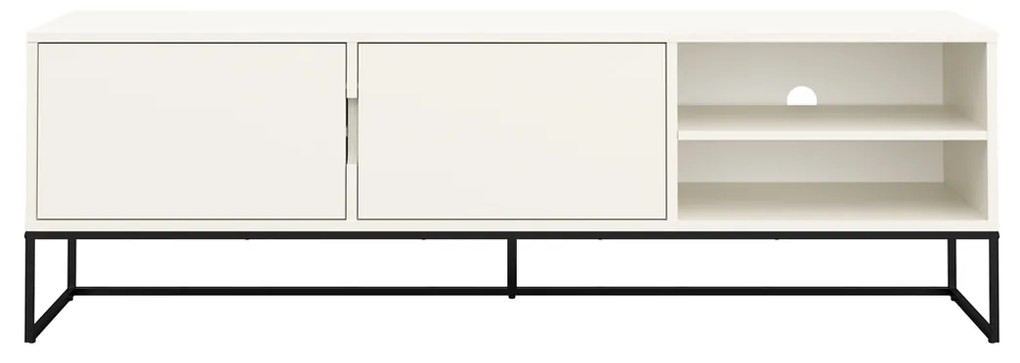 Tenzo Lipp Scandinavische TV-meubel Wit - 176x43x57cm.