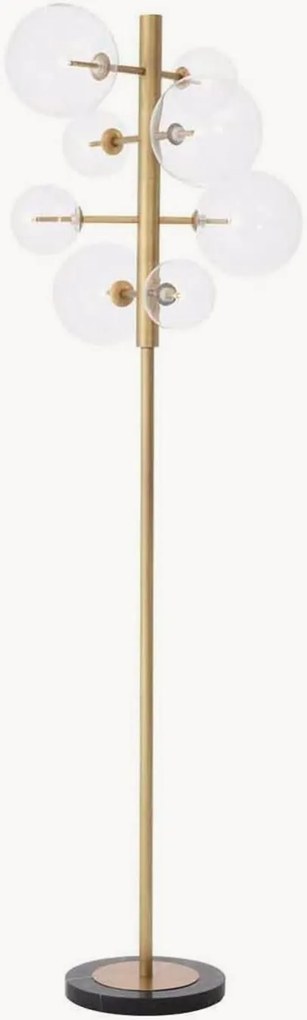 Handgemaakte marmeren vloerlamp Argento