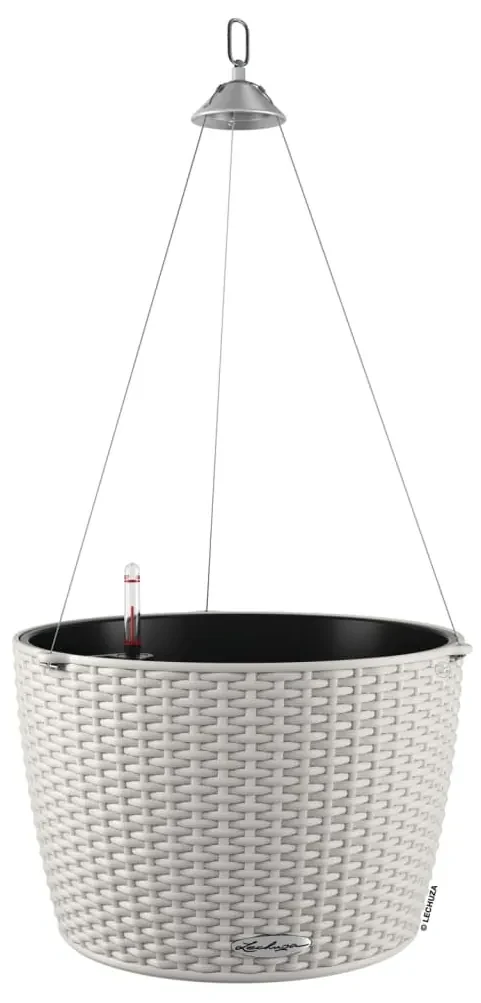 LECHUZA Plantenbak NIDO Cottage 35 ALL-IN-ONE lichtgrijs