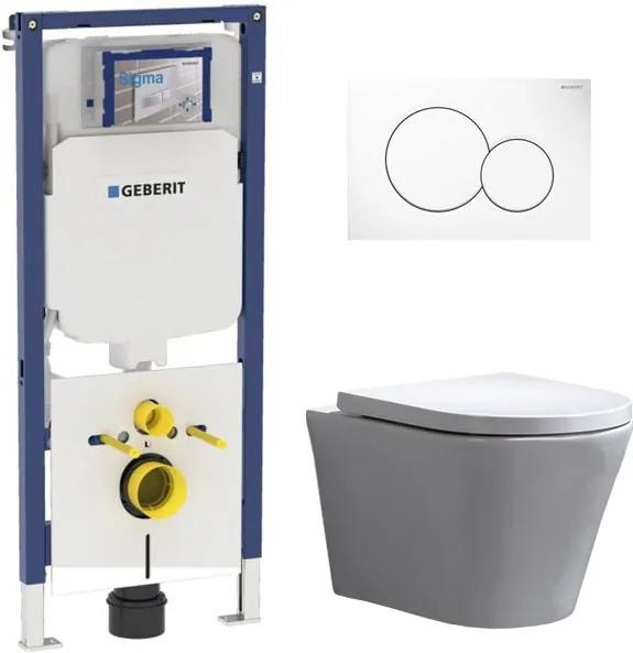 Geberit UP720 Toiletset - Inbouw WC Hangtoilet Wandcloset Rimfree - Saturna Sigma-01 Wit