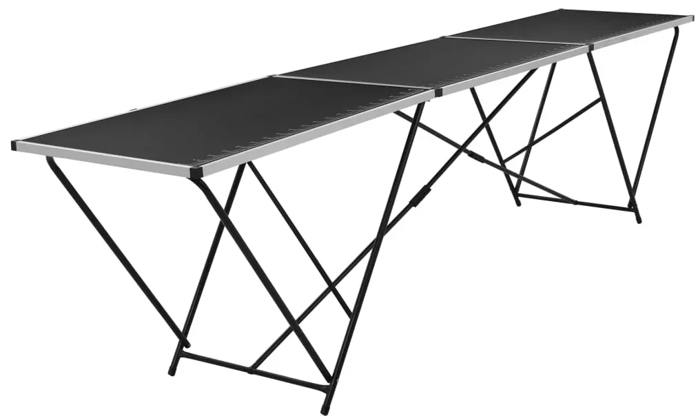 vidaXL Behangtafel inklapbaar 300x60x78 cm MDF en aluminium