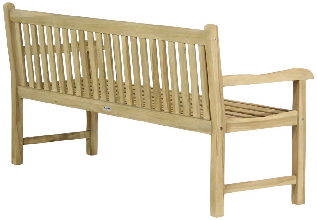 Garden Collections Preston Tuinbank Incl. Forest Green Kussen Teak Old Teak Greywash
