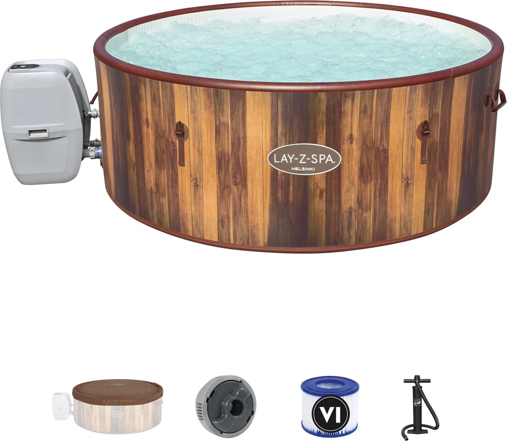 Lay-Z-Spa Helsinki Smart AirJet Plus - 5-7 Personen - Appbediening - FortiFiber™